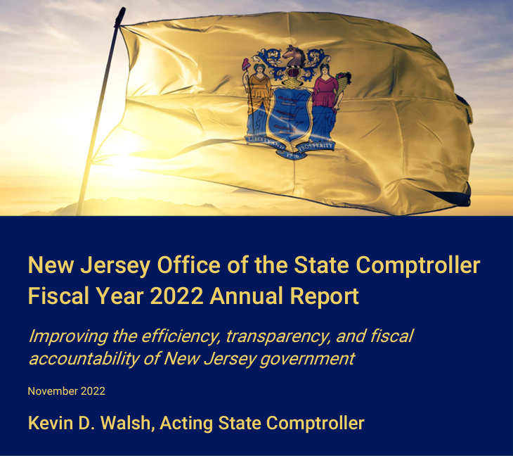 photo: STATE OF NEW JERSEY OFFICE OF THE STATE COMPTROLLER ANNUAL REPORT